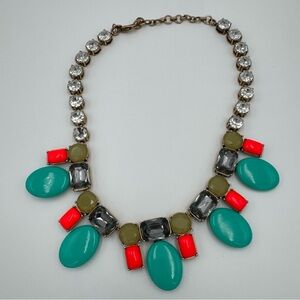 Vibrant Turquoise and Coral Necklace